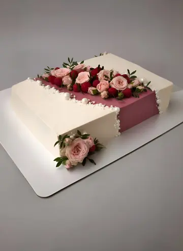 Floral delight birthday cake