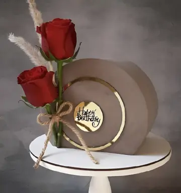Fancy rose birthday cake